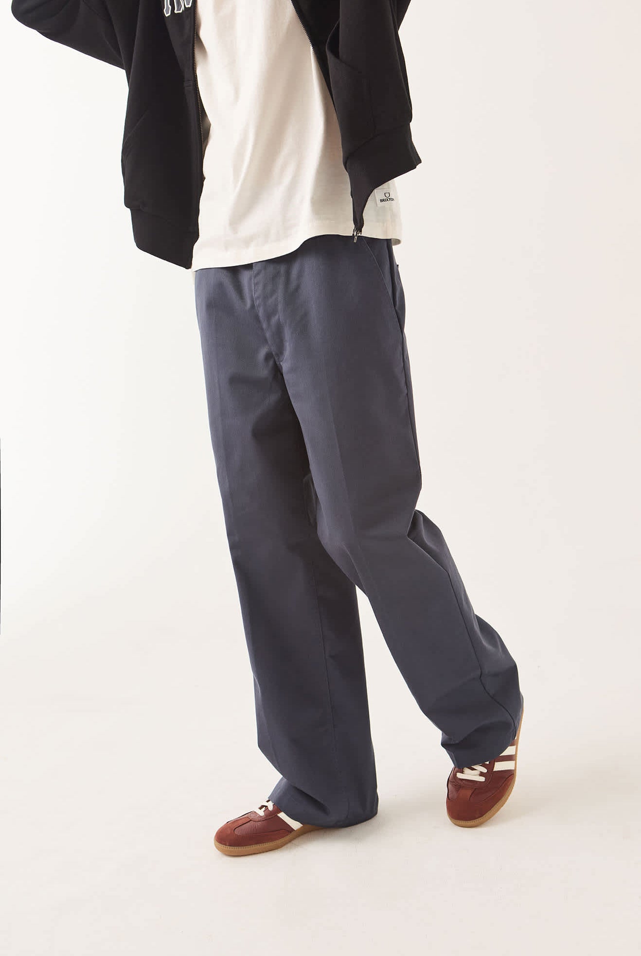 Men's Trademark Chino Pant in the color Washed Navy - Men's Side View
