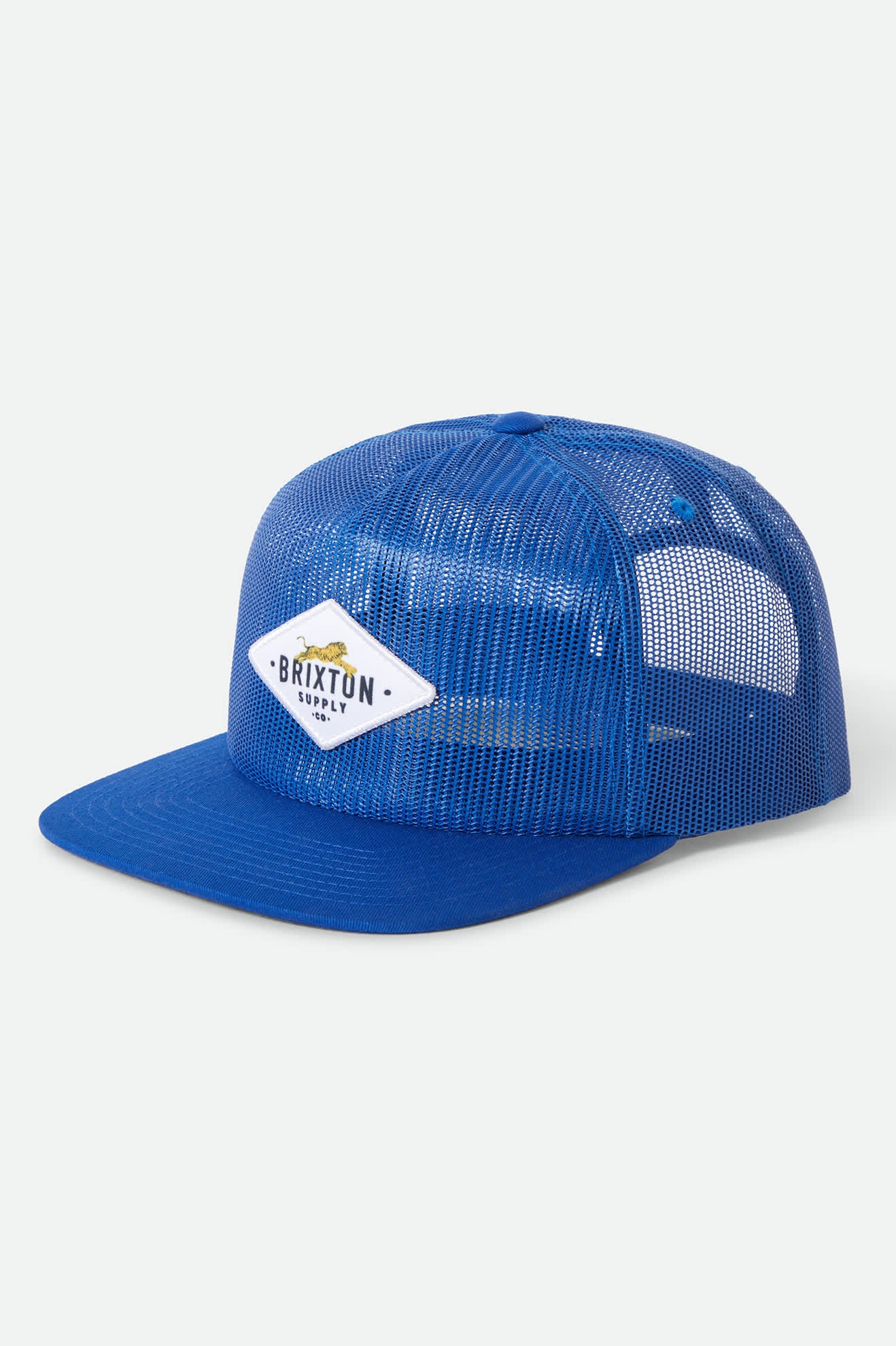 Unisex Leaper All Mesh Trucker Hat in the color Royal - Front Product View