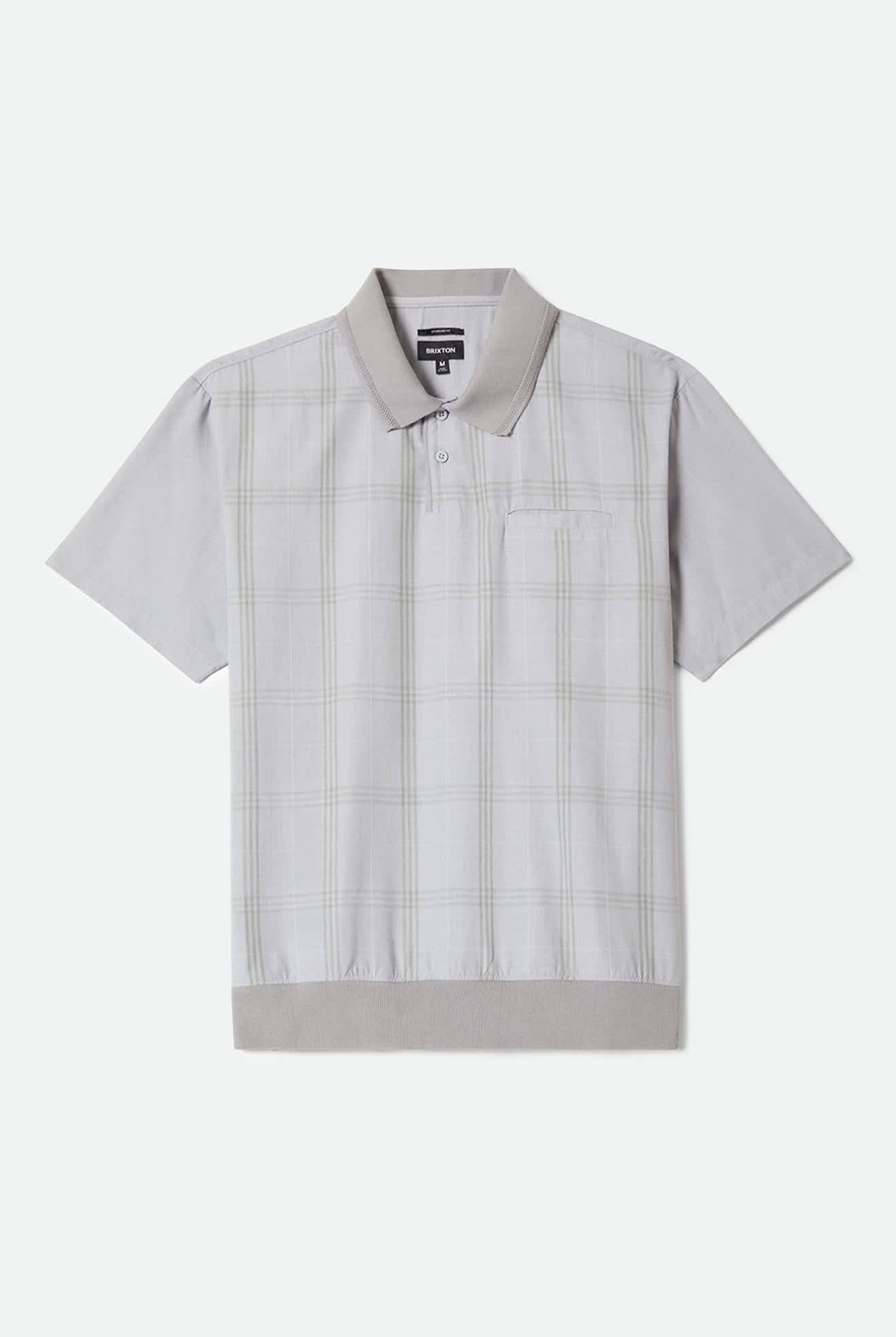 Men's Trolly Jacquard Weekend Short Sleeve Polo in the color Blue Aura - Front Product View