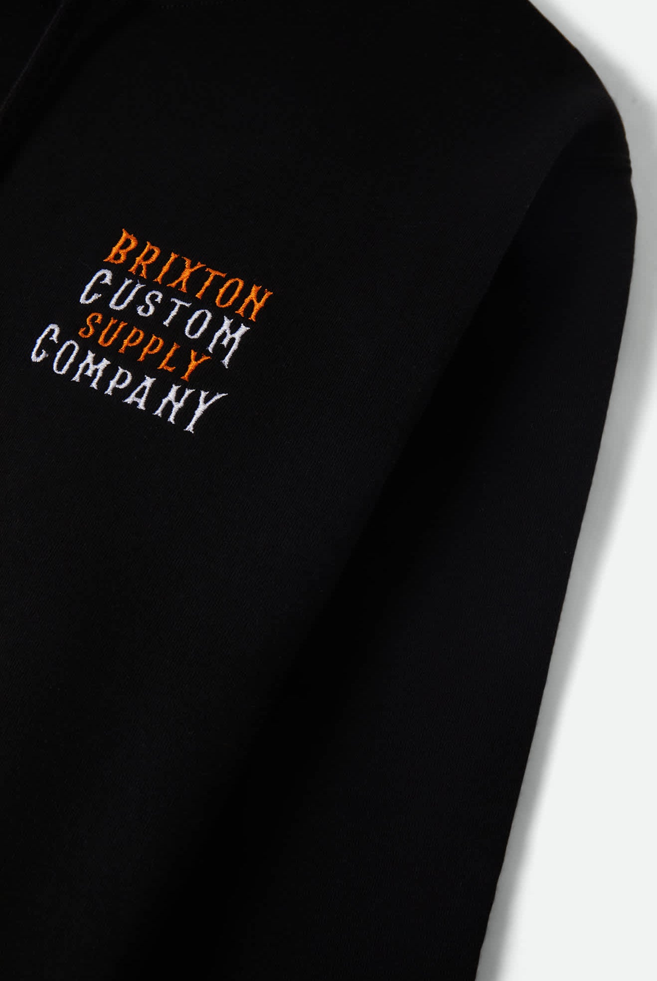 Men's Wheaton Hoodie in the color Black - Additional Laydown image
