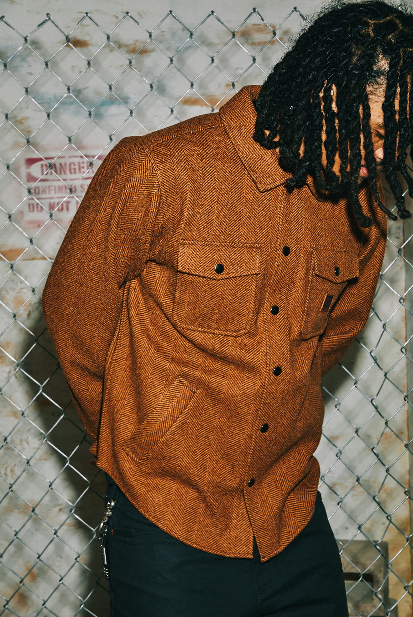 Men's Durham Brushed Menswear Jacket in the color Brushed Pinecone - Men's Lifestyle image
