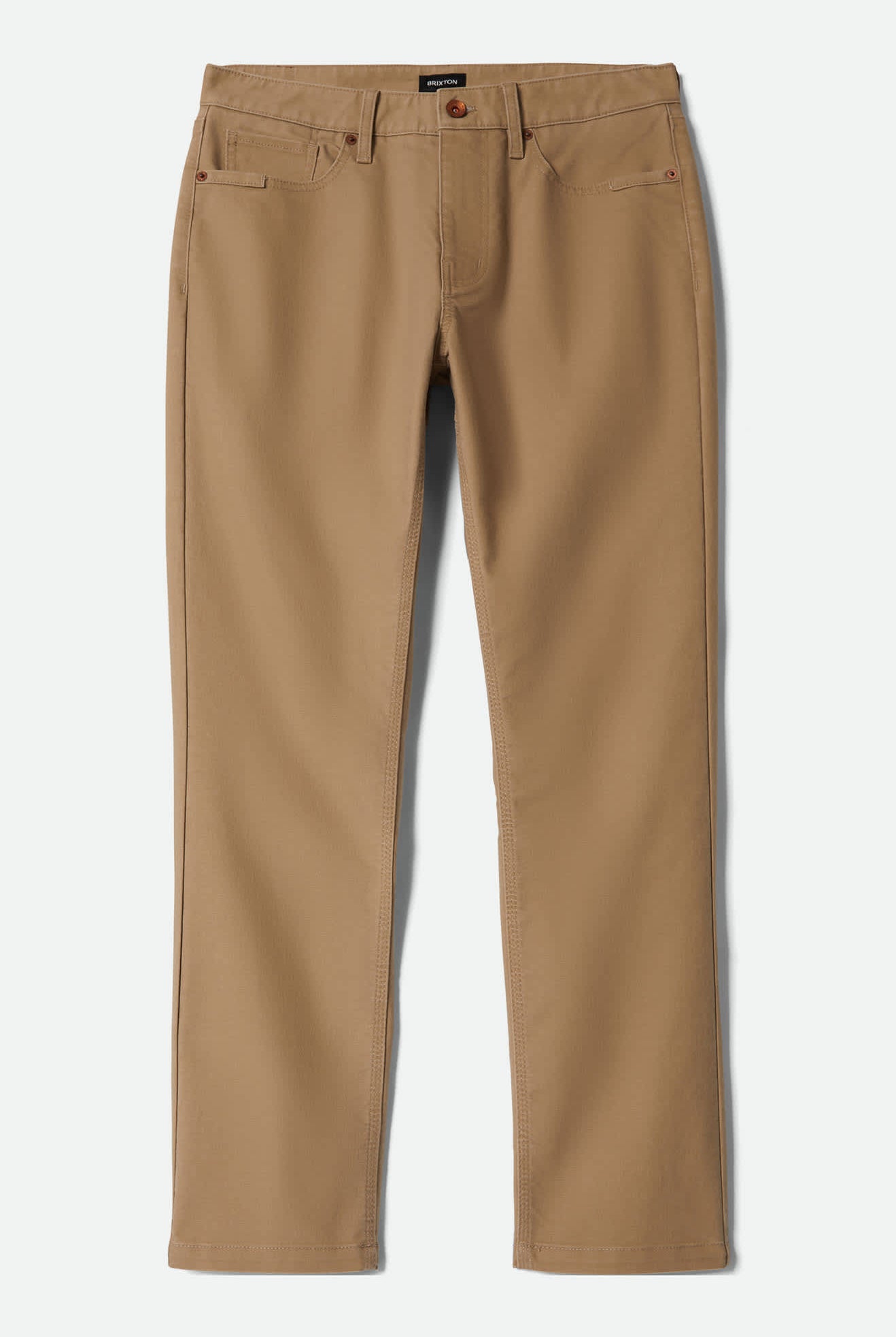 Men's Builders 5 Pocket Stretch Pant in the color Khaki - Front Product View