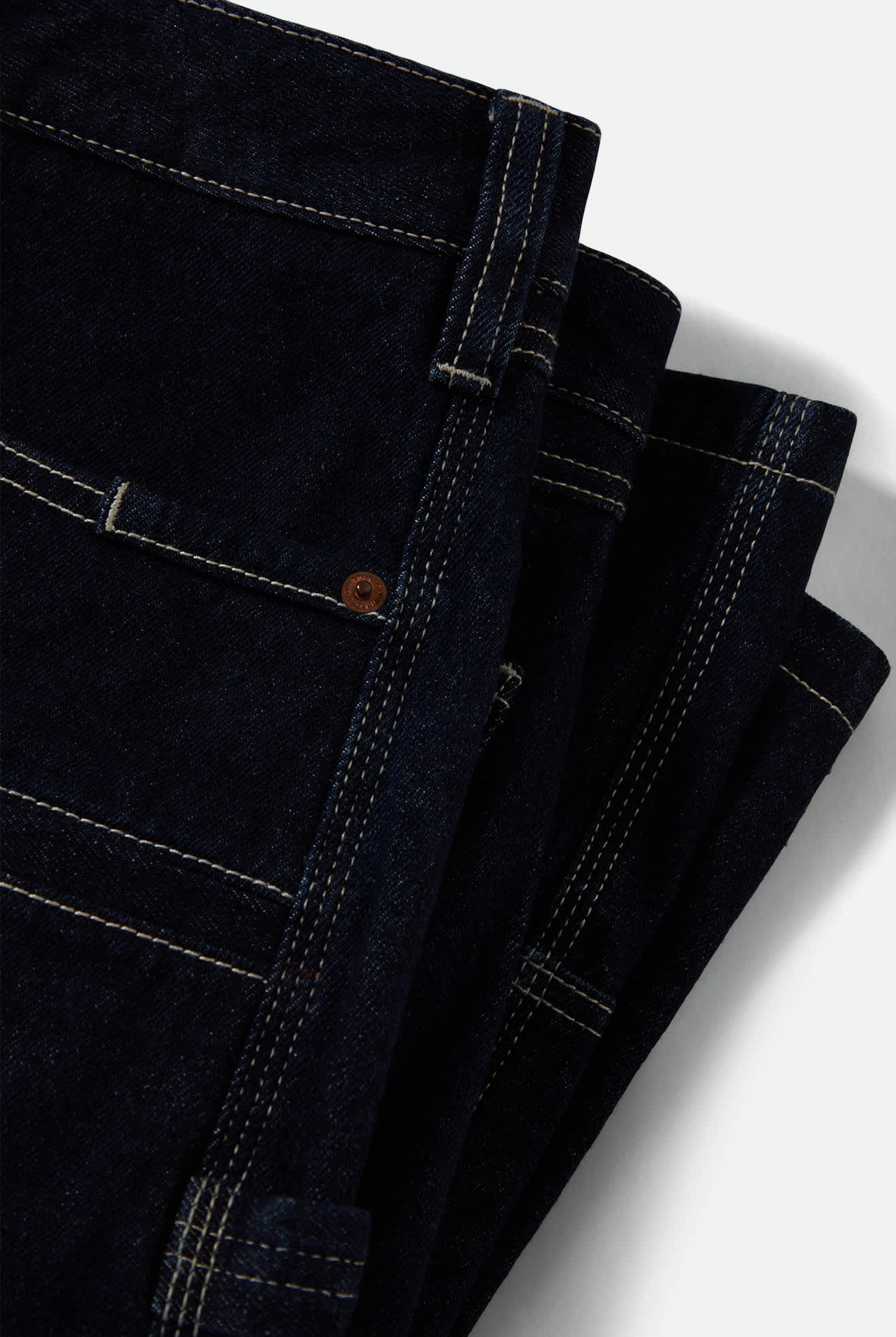 Men's Builders Carpenter Baggy Short in the color Rinse Denim - Additional Laydown image