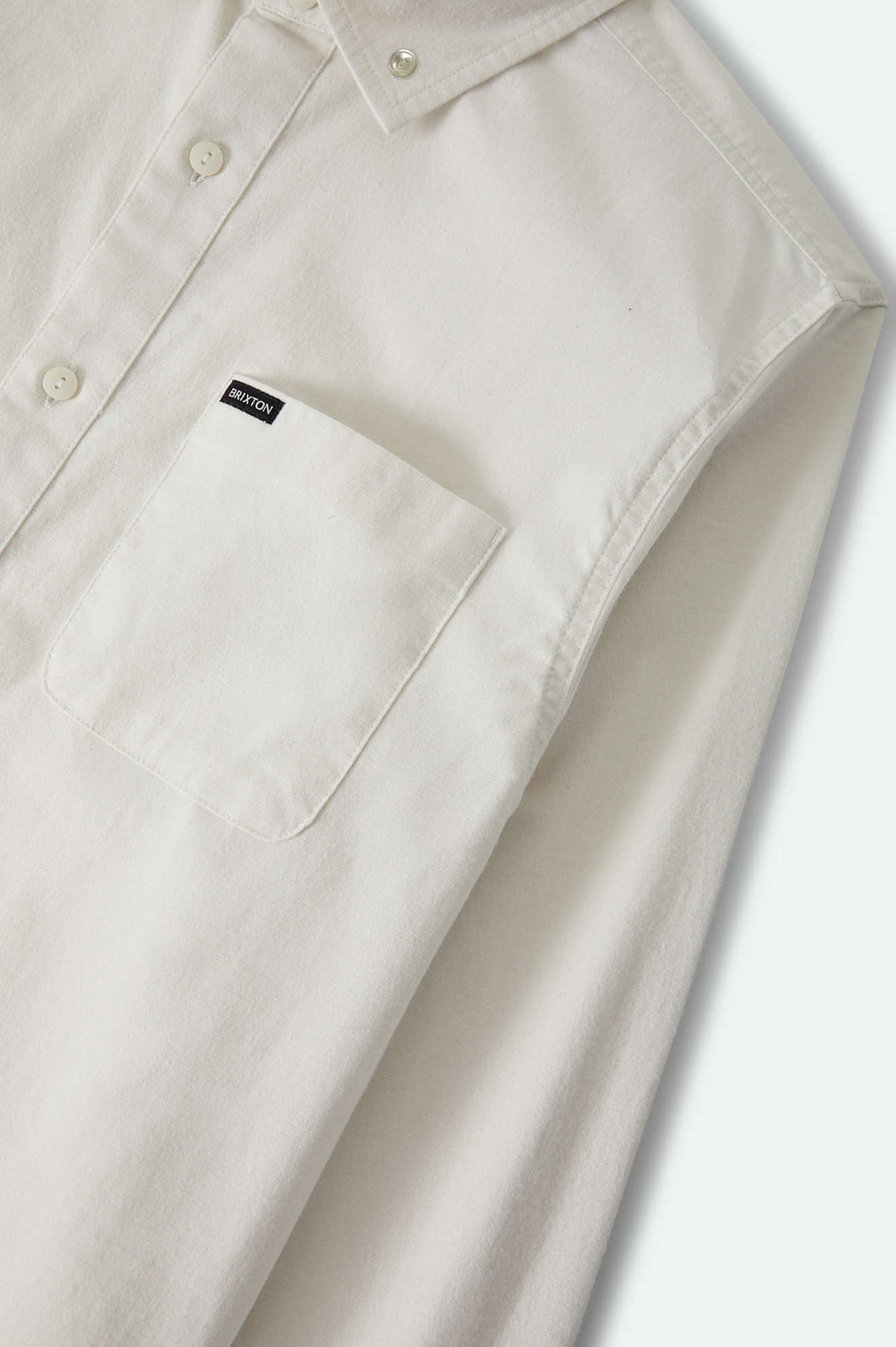 Men's Sanford Shirt in the color Off White - Additional Laydown image