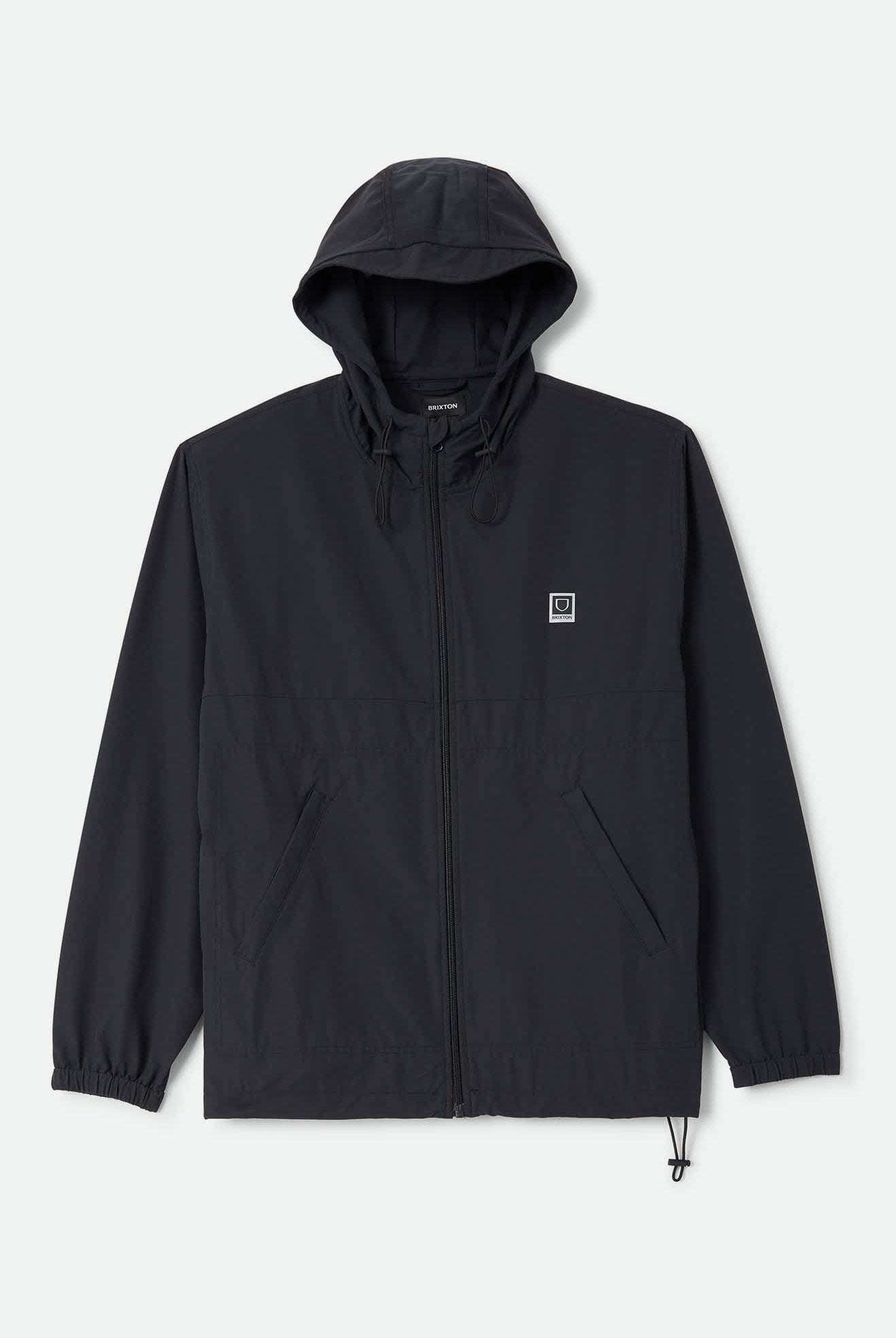 Men's Journey Zip Jacket in the color Black - Front Product View