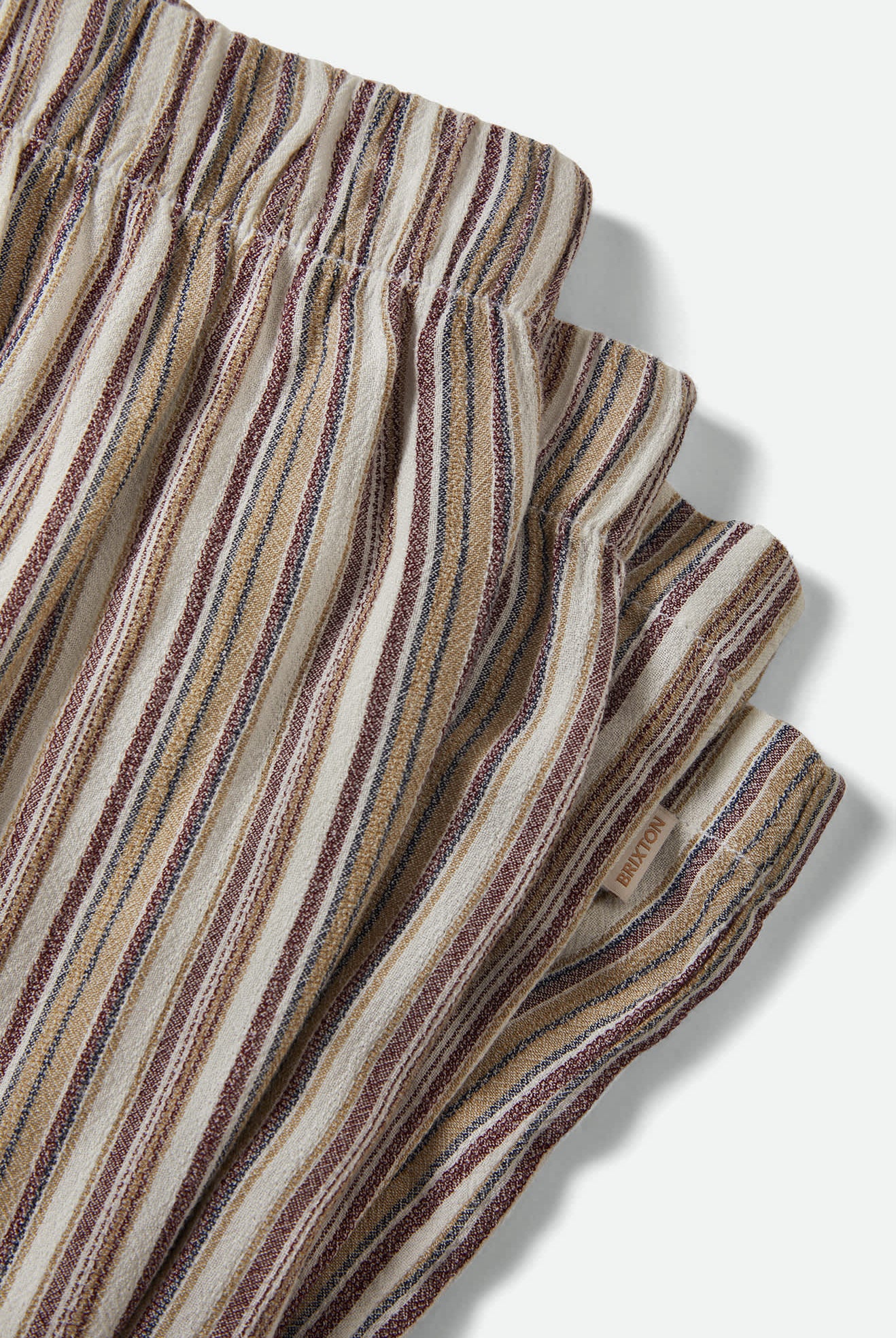 Women's The Alley Lounge Pant in the color Worn In Robust Red Stripe - Additional Laydown image