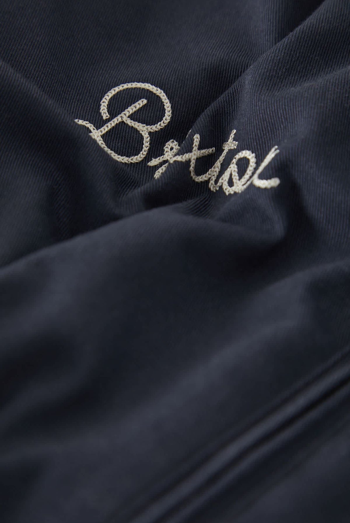 Men's 76 Mechanics Jacket in the color Washed Navy - Additional Laydown image