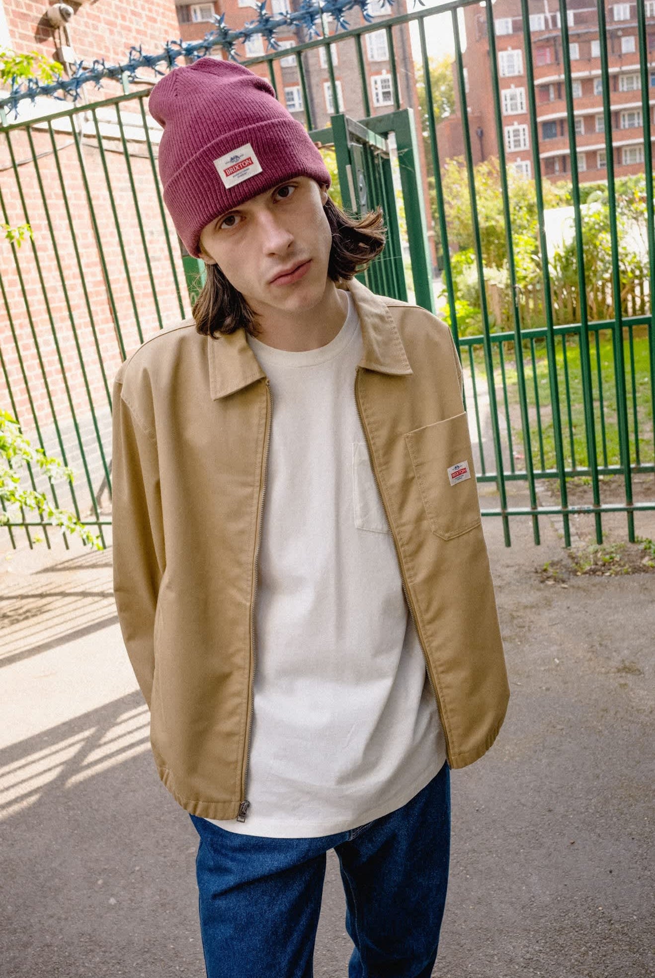 Unisex Trademark Beanie in the color Dark Brick - Men's Lifestyle image