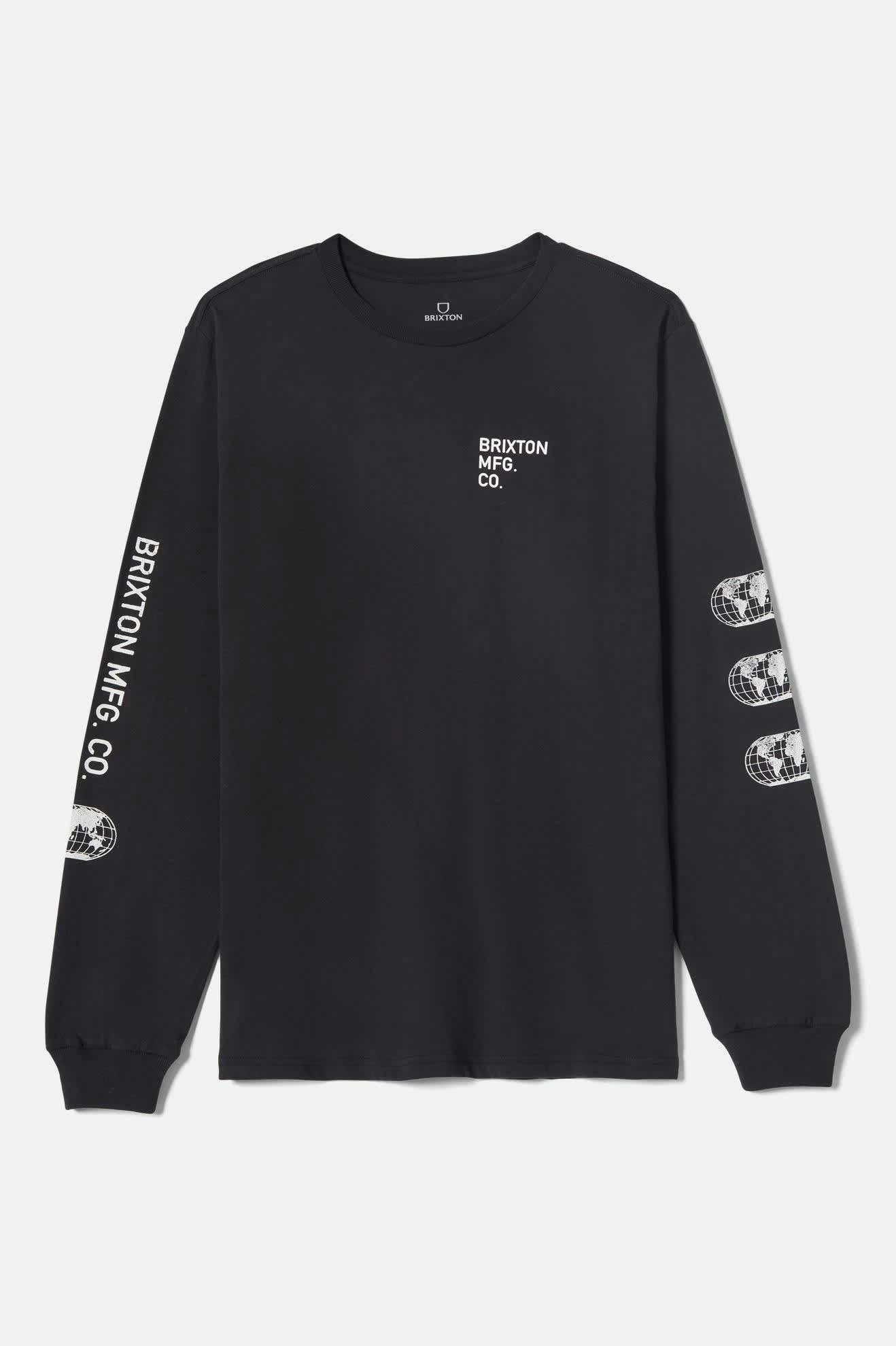 Men's Union L/S Standard T-Shirt in the color Black - Front Product View