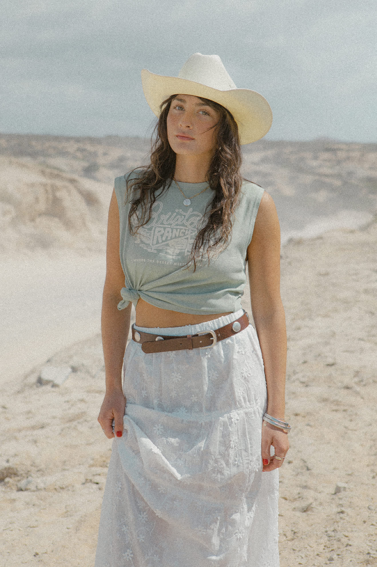 Unisex Laredo Straw Cowboy Hat in the color Bone - Women's Lifestyle image