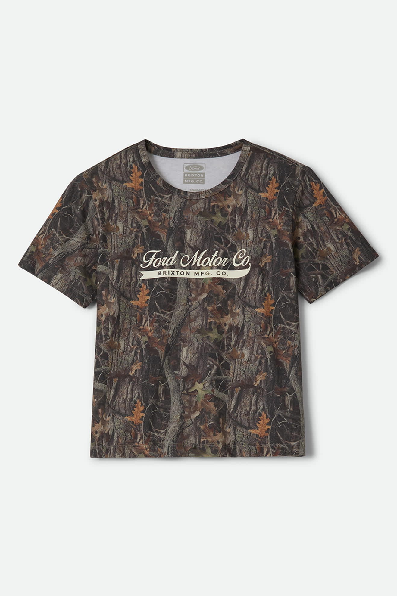 Women's Ford x Brixton T-Shirt in the color Boxwood Green - Front Product View