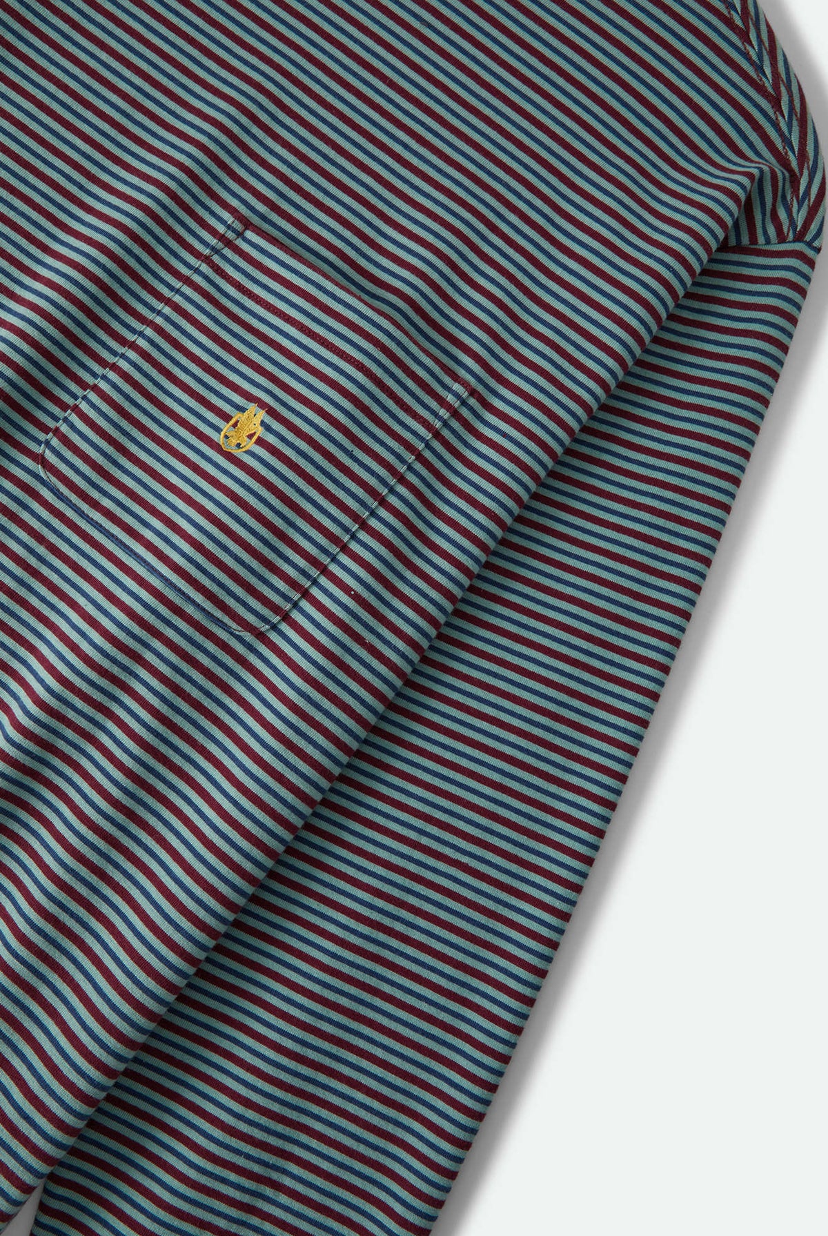 Men's Century Knit Top in the color Ultra Marine Stripe - Additional Laydown image