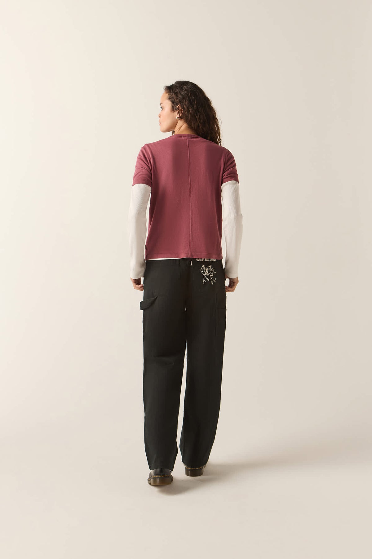Women's Carefree Organic Garment Dye Perfect T-Shirt in the color Wild Ginger - Additional Fit image