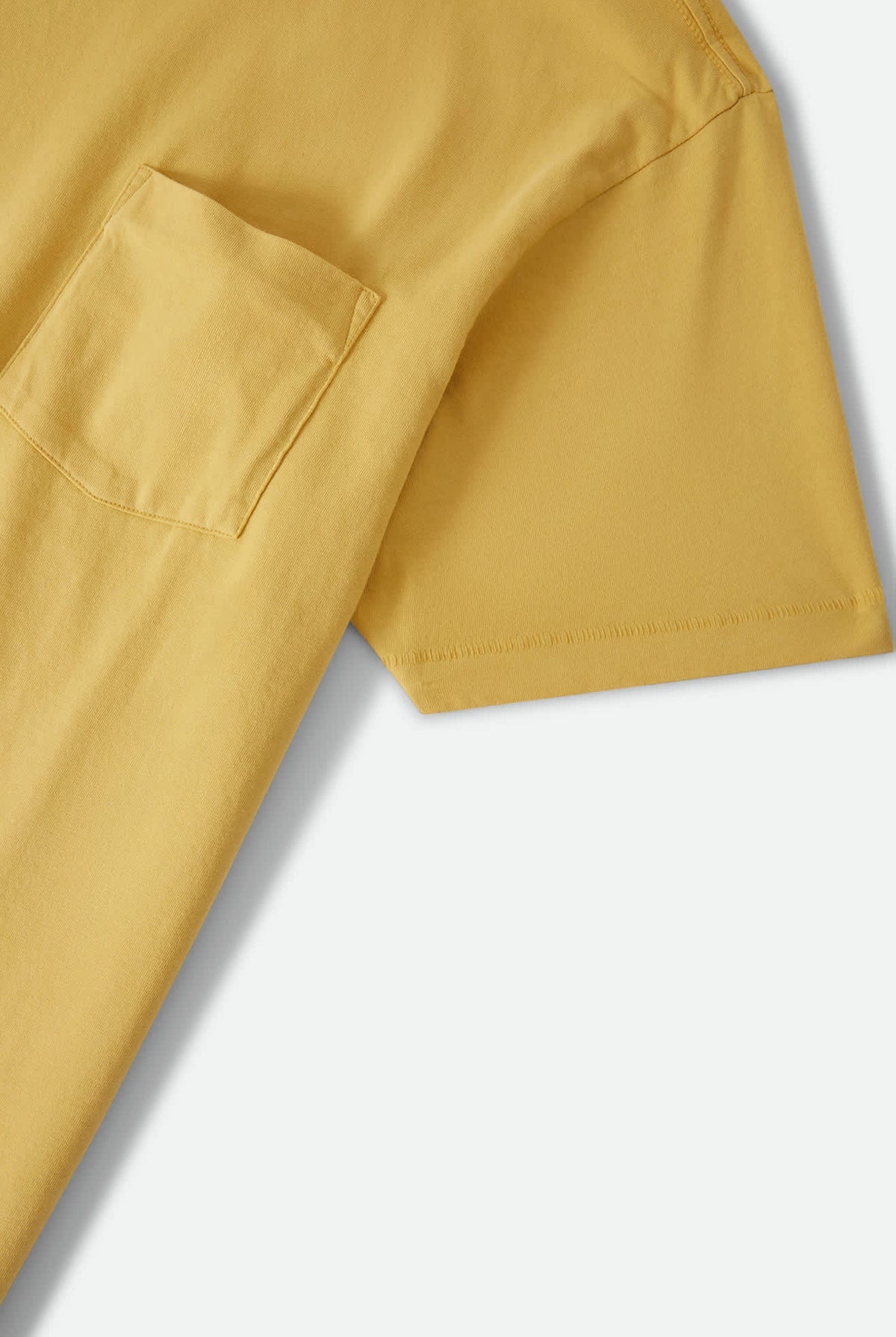 Men's Brixton Baseline Pocket T-Shirt in the color Dusted Ochre Vintage Wash - Additional Laydown image