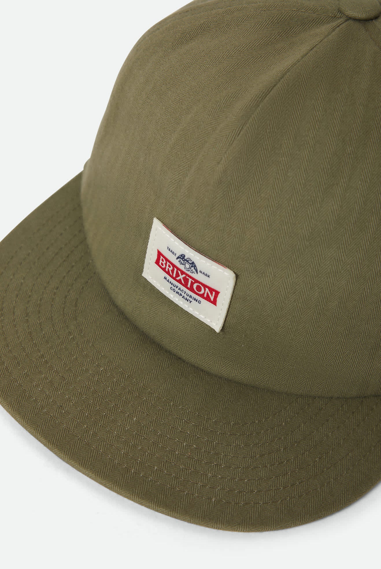 Unisex Pinnacle Snapback in the color Washed Olive Green - Additional Laydown image