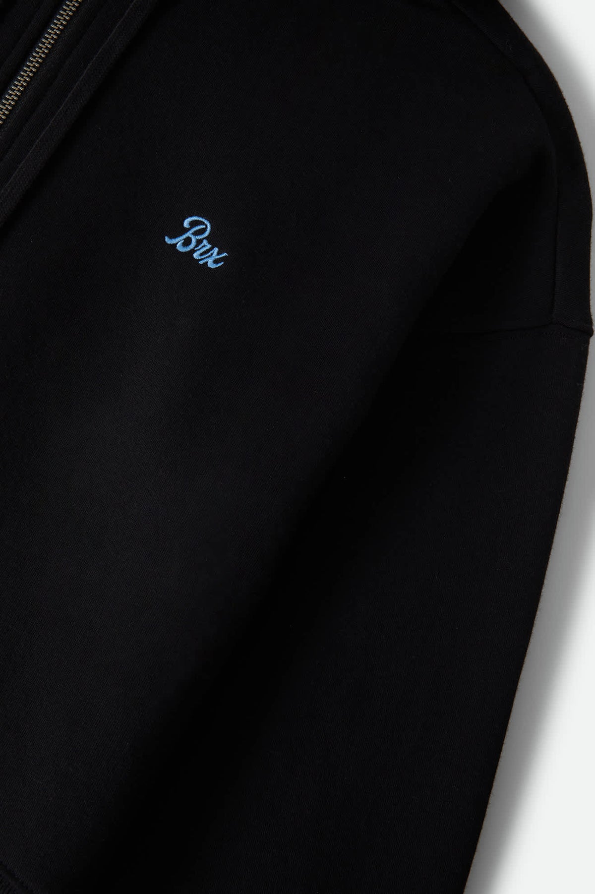 Women's Always Late Full Zip Hoodie in the color Black - Additional Laydown image