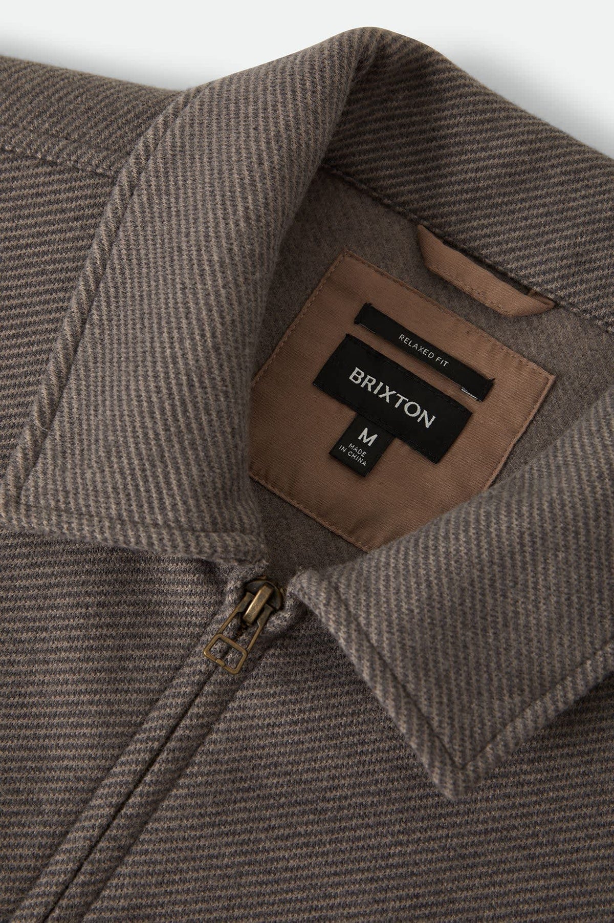 Men's Trademark Zip Flannel Jacket in the color Heather Grey - Additional Laydown image