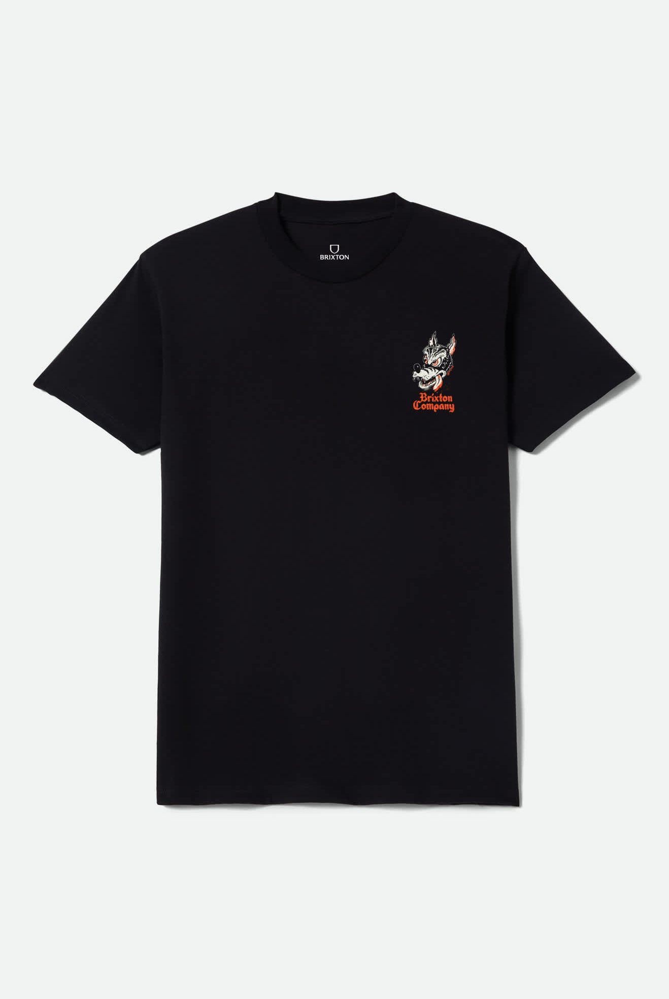 Men's Dawg Short Sleeve Shirt in the color Black Worn Wash - Front Product View