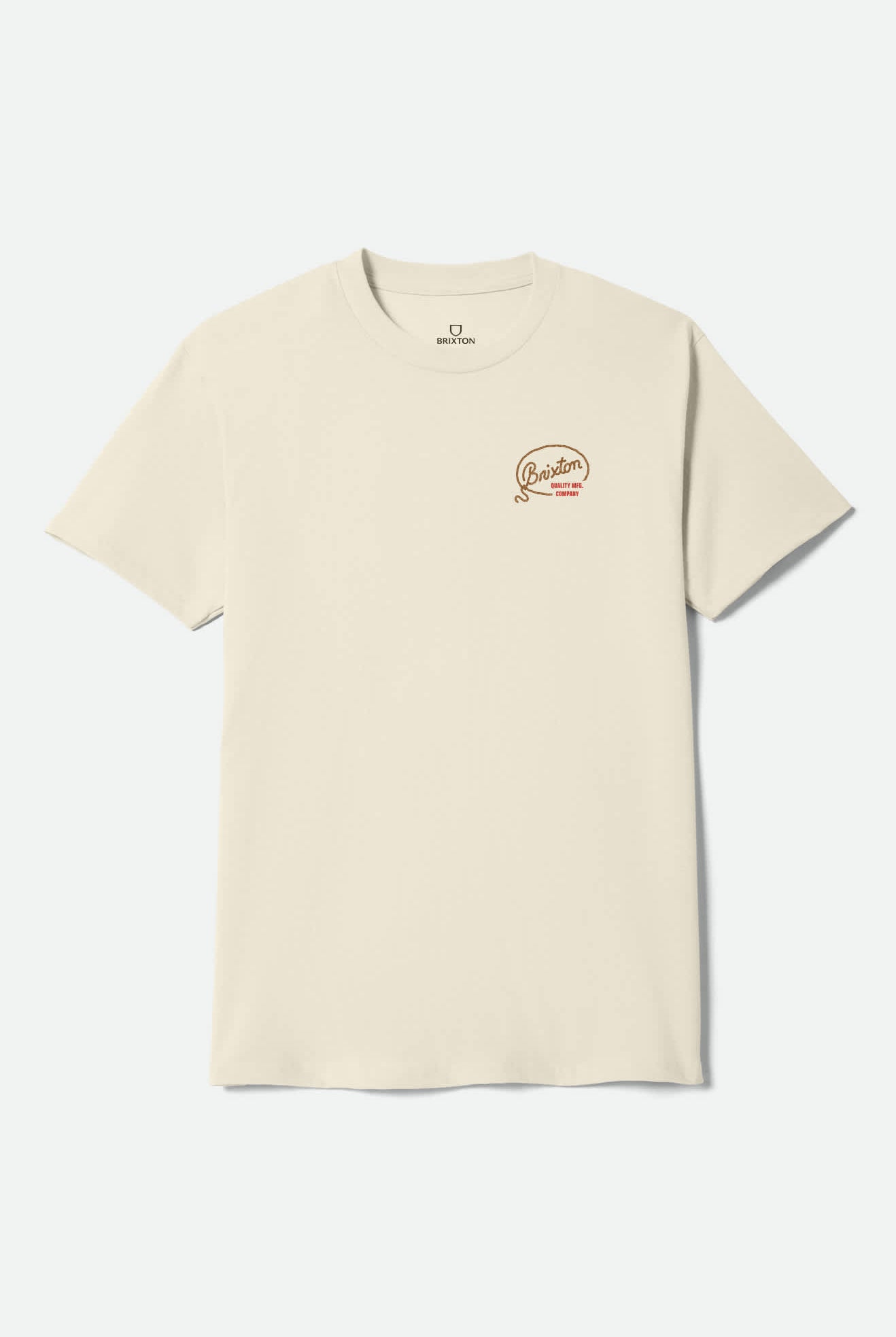 Men's Gallatin Short Sleeve Shirt in the color Cream - Front Product View