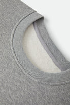 Men's Straton Crew in the color Heather Grey - Additional Laydown image