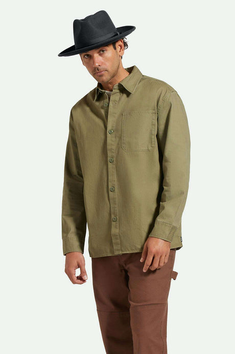 
       Men&#39;s Lifestyle 1 | Selden L/S Overshirt - Olive Surplus Worn Wash
     