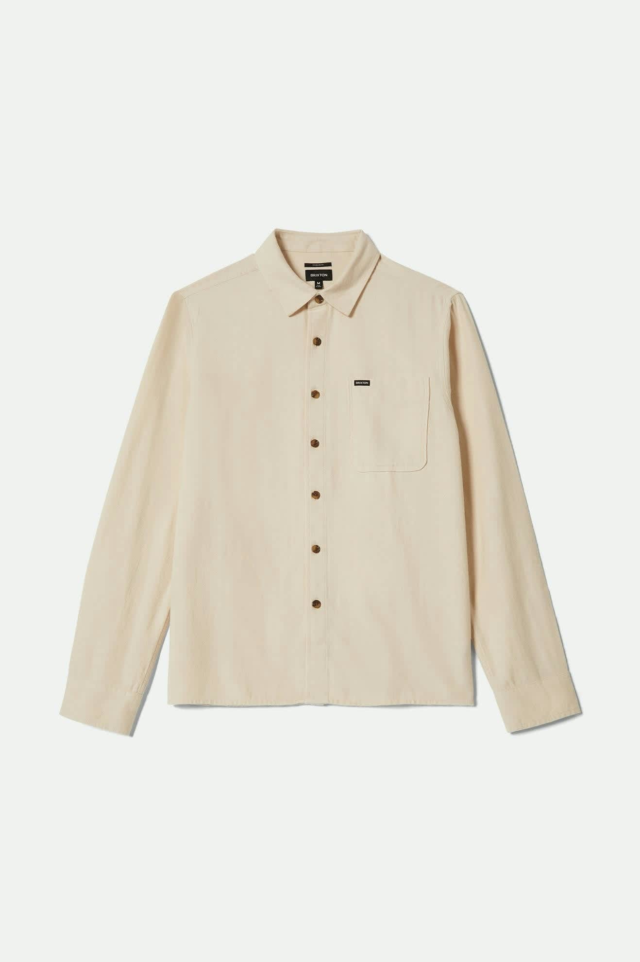 Men's Hasting Lightweight Ultra Soft Flannel in the color Whitecap - Front Product View