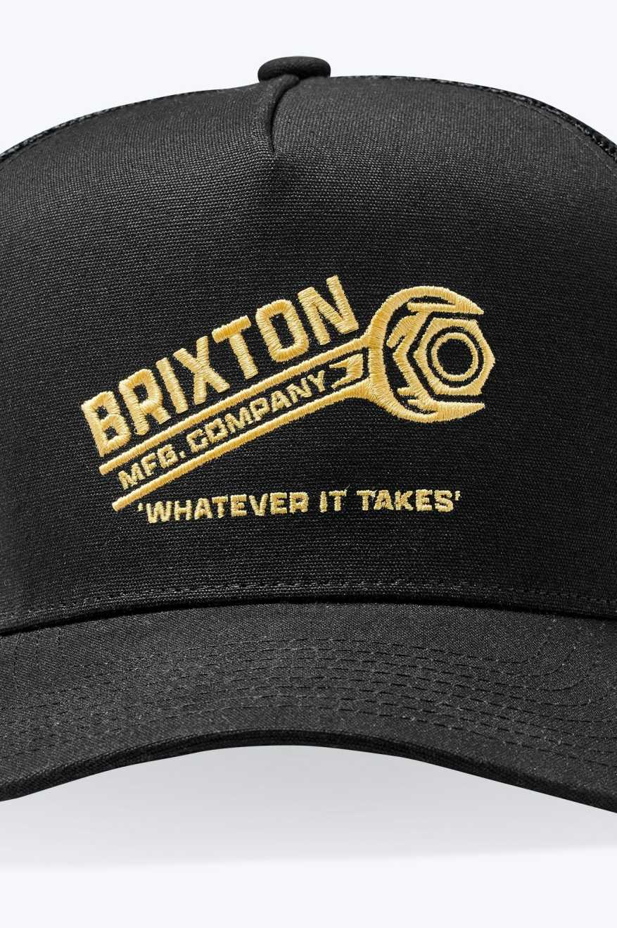 
       Brixton Wrench Netplus Trucker Hat - Black/Black
     