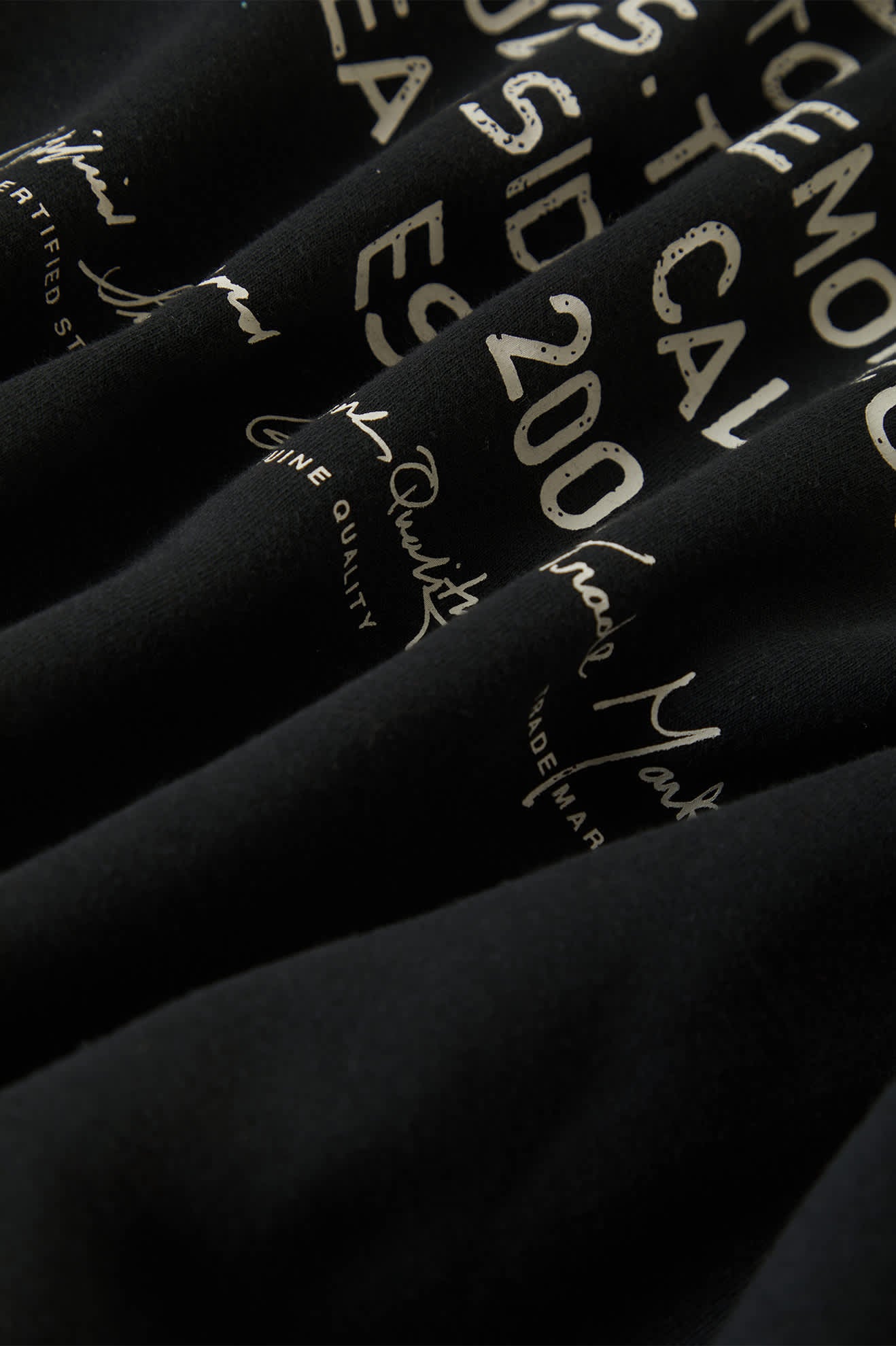 Men's Union Relaxed Hoodie in the color Black - Additional Laydown image