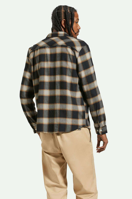 
       Back Fit Image | 20th Anniversary Bowery L/S Flannel - Black/Cream
     