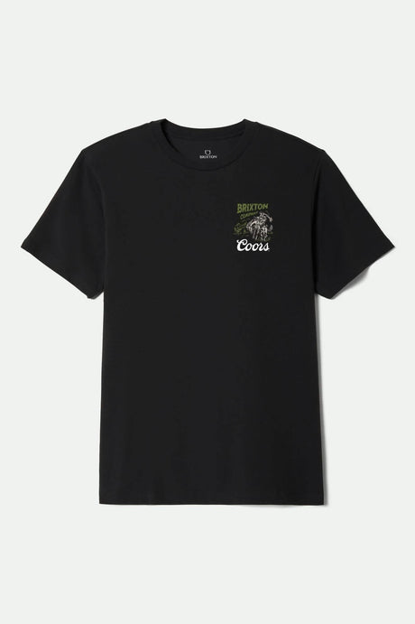 Men's Coors Canyon S/S Standard T-Shirt in the color Black - Front Product View