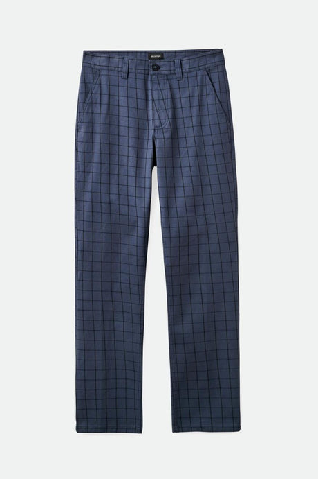 Choice Chino Regular Pant - Ombre Blue/Black Plaid