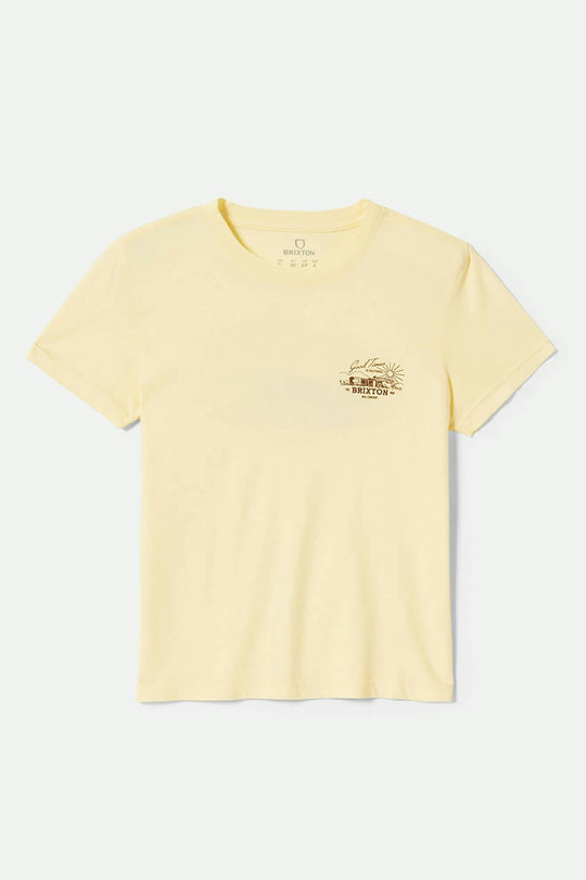 
       Women&#39;s Good T-Shirtimes Fitted Crew T-Shirt in the color Panna Cotta - Front Product View
     