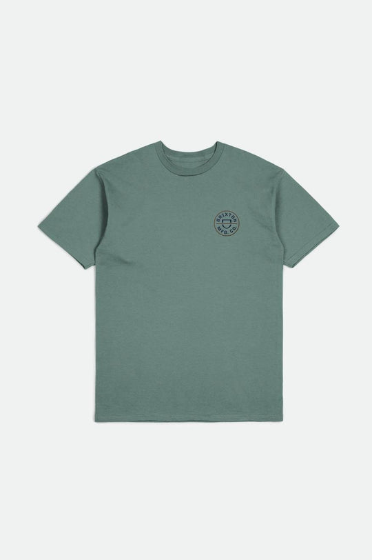 
       Brixton Crest II S/S Standard Tee - Chinois Green/Washed Navy/Sepia
     