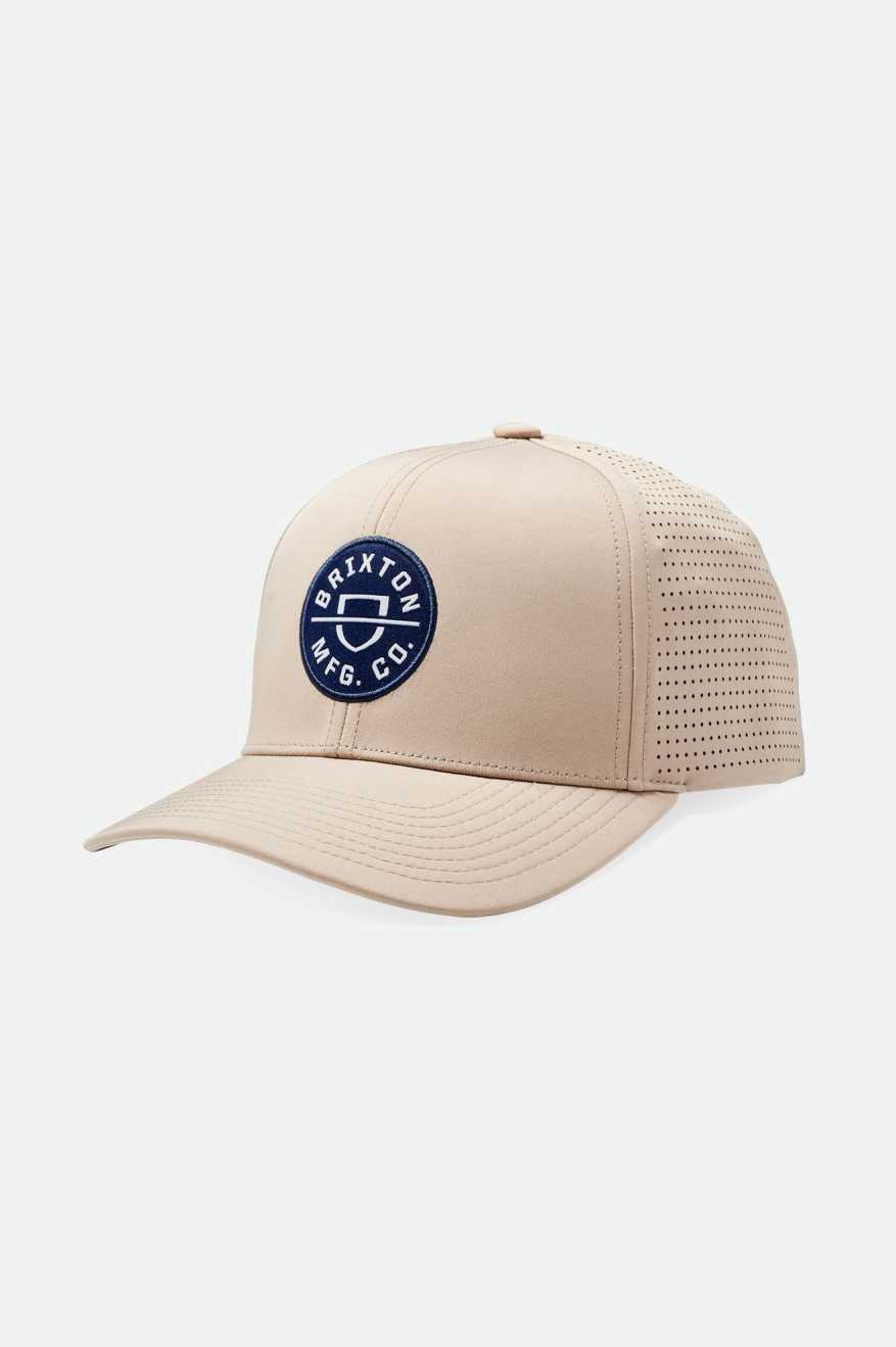 
       Brixton Crest Netplus Utility Snapback - Sand/Navy
     