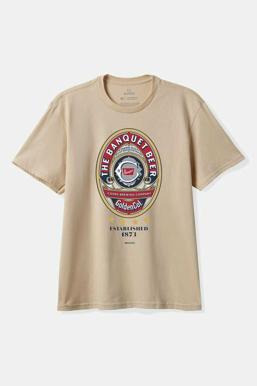 
       Brixton Coors Start Your Legacy Banquet S/S Standard T-Shirt - Cream
     