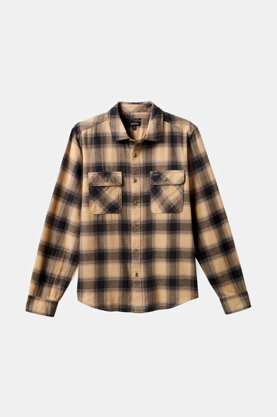 
       Brixton Bowery Lightweight Ultra Soft L/S Flannel - Oat Milk/Cinder Grey
     