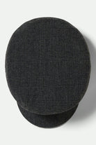 Unisex Fiddler Fisherman Cap in the color Grey Shadow Plaid - Additional Laydown image