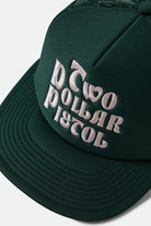 Women's Two Dollar Pistol Netplus Trucker Hat in the color Pine Needle/Pine Needle - Additional Style View
