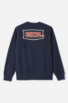 Men's Lightning Crew in the color Mood Indigo - Additional Laydown image
