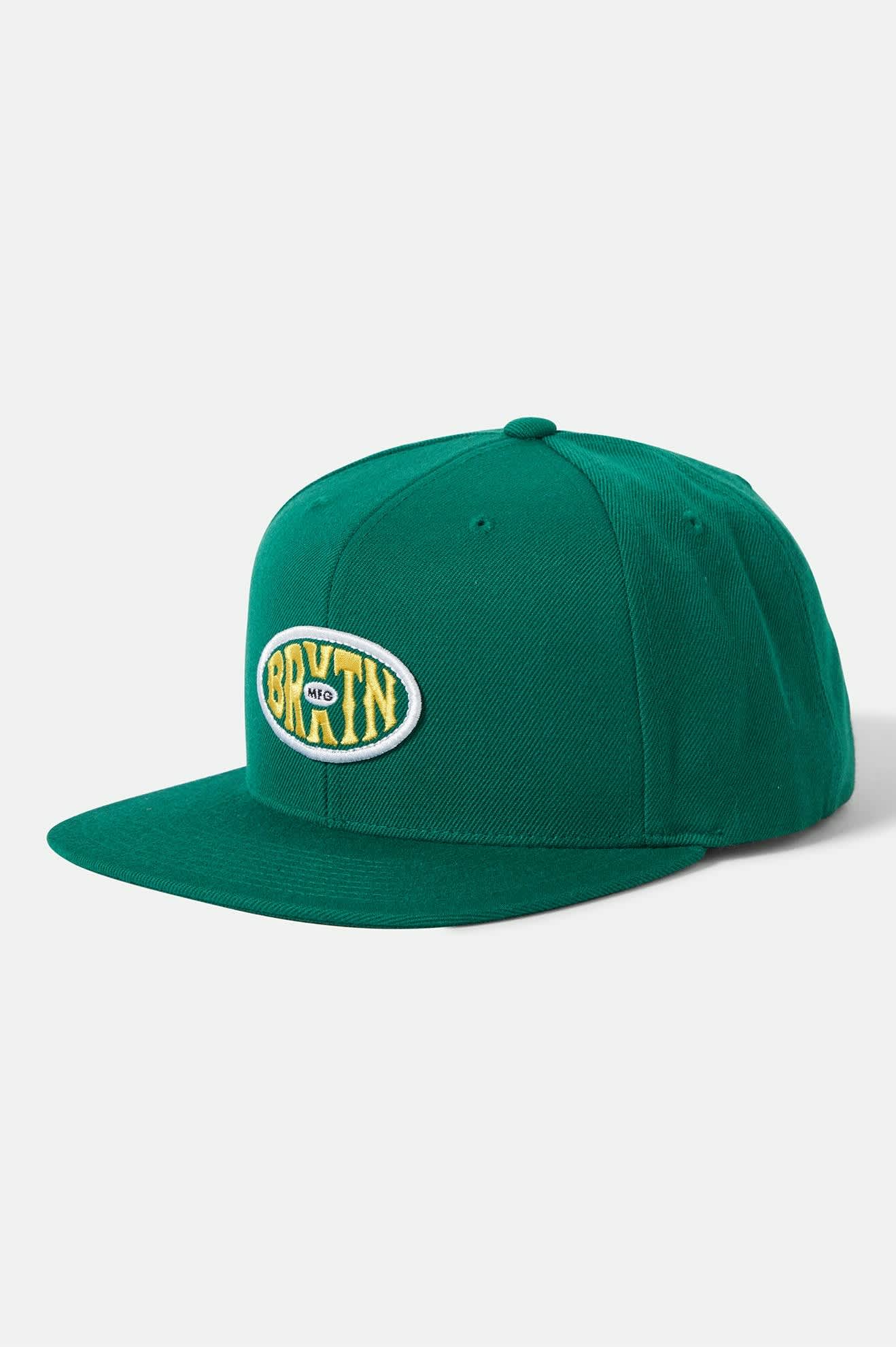 Unisex Largo Snapback in the color Deep Emerald - Front Product View