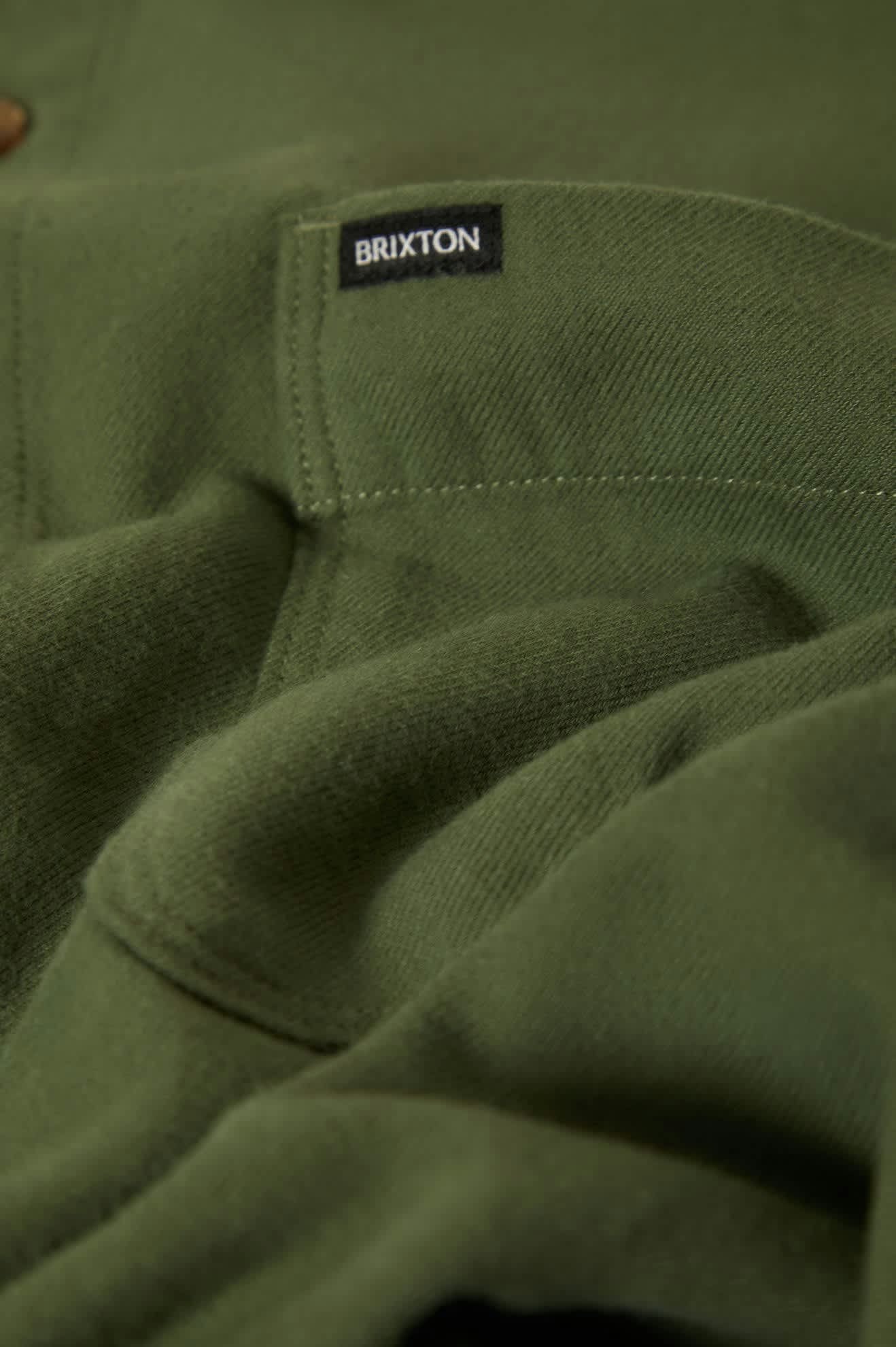 Men's Hasting Lightweight Ultra Soft Flannel in the color Wild Green - Additional Laydown image
