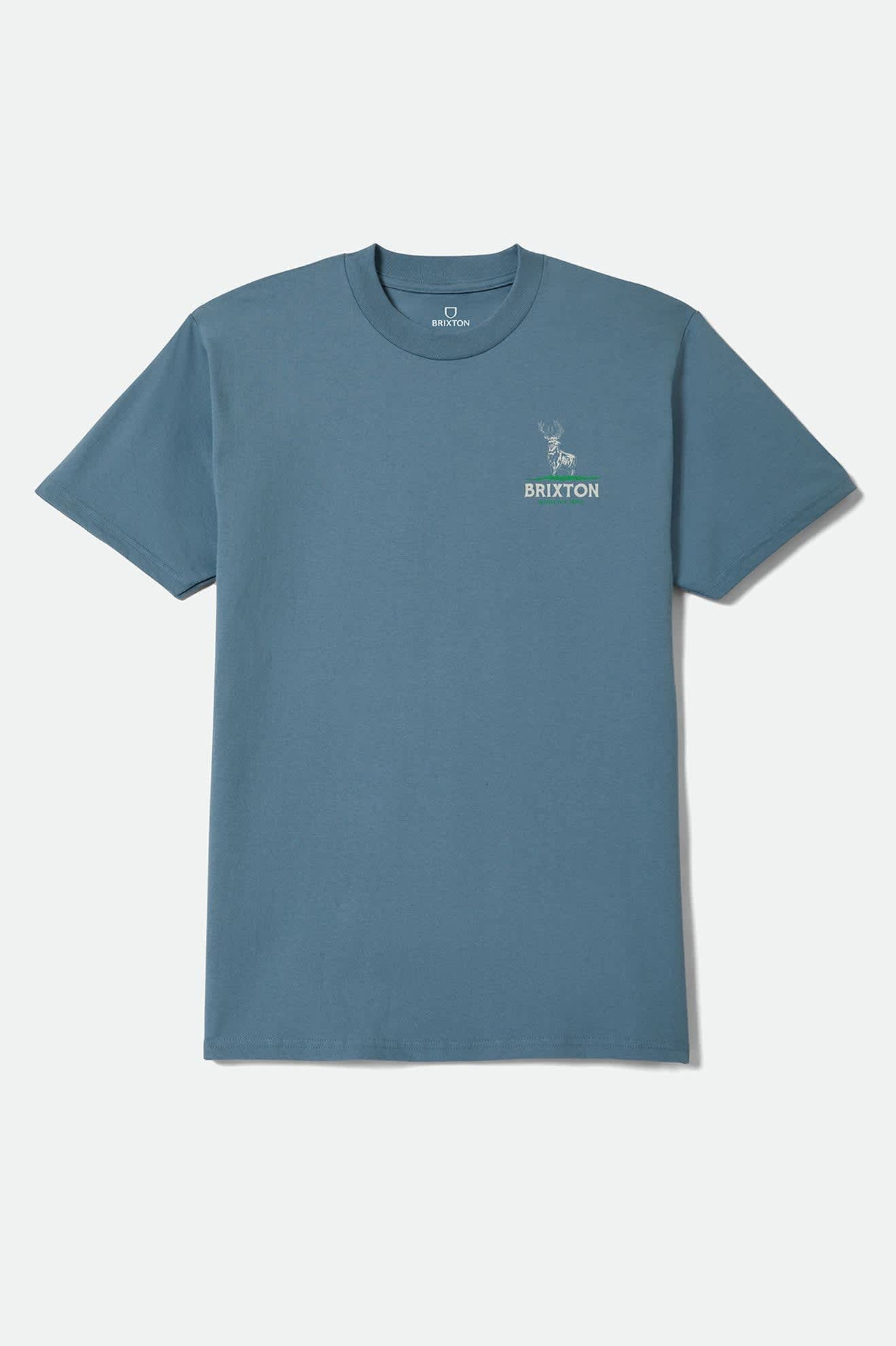 Men's Oakmont Standard T-Shirt in the color Harbor Blue - Front Product View