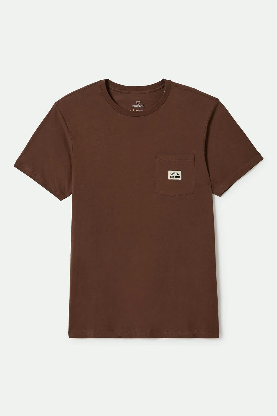 
       Men&#39;s Woodburn S/S Tailored Pocket T-Shirt in the color Pinecone Brown - Front Product View
     