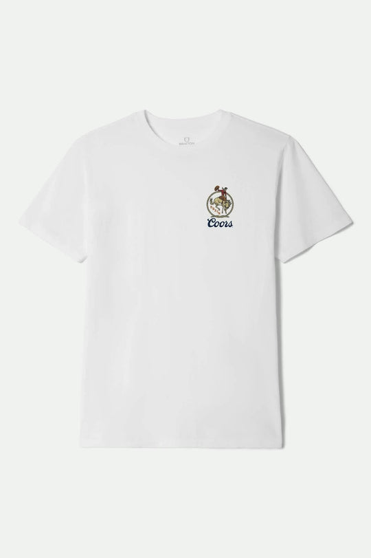 
       Men&#39;s Coors Omaha S/S Standard T-Shirt in the color White - Front Product View
     