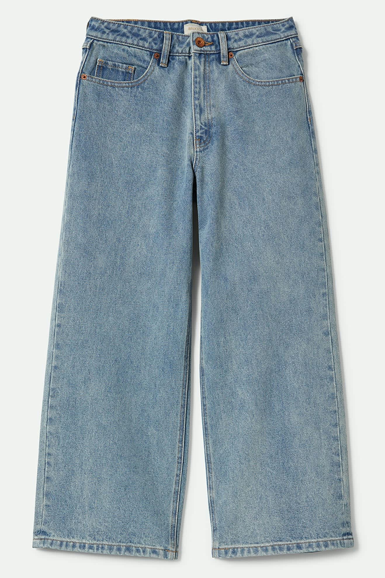 
       Women&#39;s Margo Cropped 5-Pocket Pant in the color Light Denim - Front Product View
     