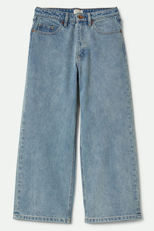 
       Women&#39;s Margo Cropped 5-Pocket Pant in the color Light Denim - Front Product View
     