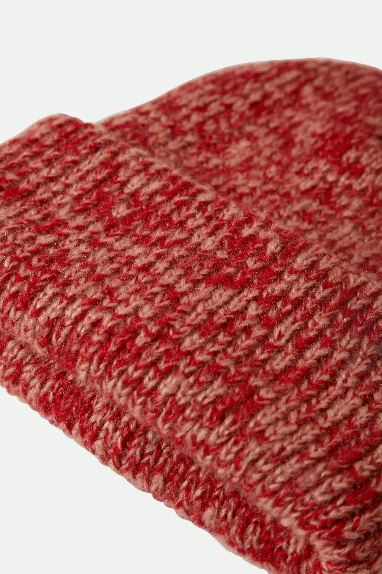 Women's Cozy Women's Beanie in the color Mellow Rose/Adrenaline Rush - Additional Laydown image