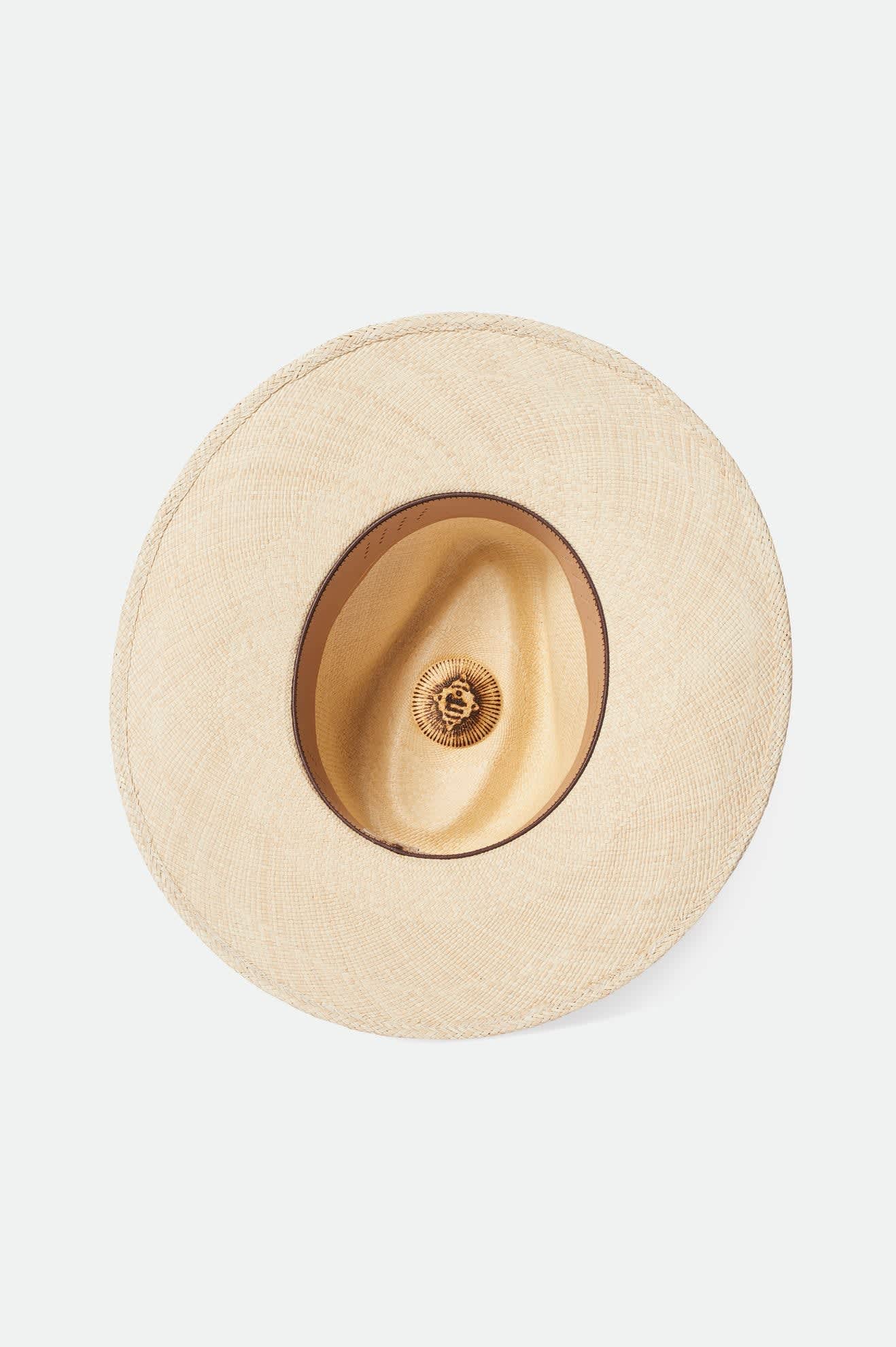 Women's Harper Panama Straw Hat in the color Catalina Sand - Additional Laydown image