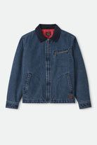 Men's Mechanic Garage Zip Lined Jkt in the color Rinse Denim - Front Product View