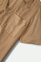 Women's Hudson Lounge S/S Shirt in the color Washed Copper/Whitecap - Additional Laydown image
